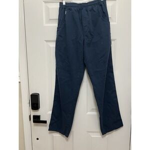 Crazy Shirts Men Small Coconut Dyed Twill Pants Navy Stretch Waist **READ**